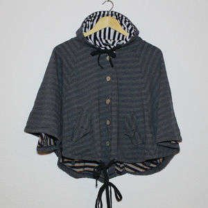 Pas De Deux Cape with Hood and Buttons